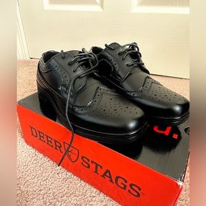 Deer Stags Kids Ace Black Shoes Size 13